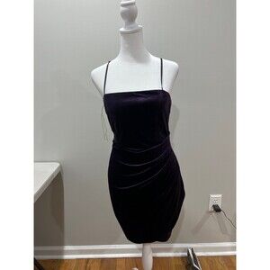 purple velvet homecoming dress